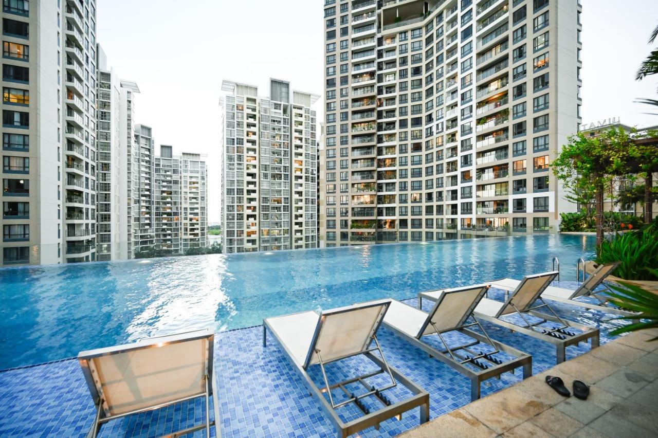 Estella Heights Saigon City View 2Br Apartment & Pool, Ho Chi Minh-stad Buitenkant foto
